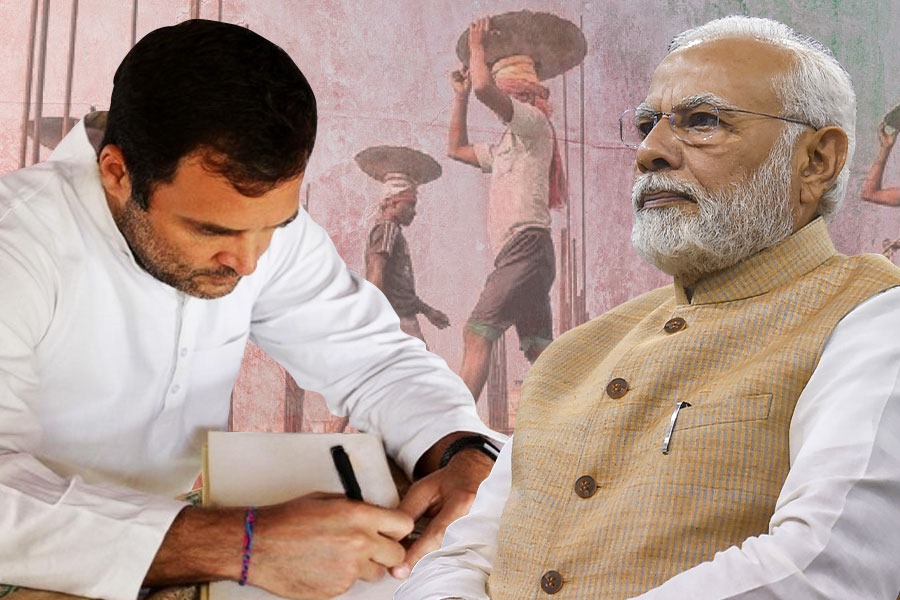 Rahul Gandhi writes to PM Modi seeking MNREGA dues of West Bengal | Sangbad Pratidin