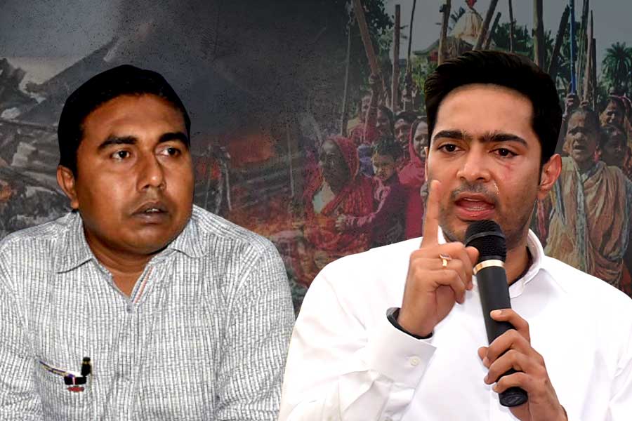 ‘হাত বেঁধেছে আদালত, নইলে শাহজাহানকে গ্রেপ্তার করতে পারে রাজ্য পুলিশই’, দাবি অভিষেকের