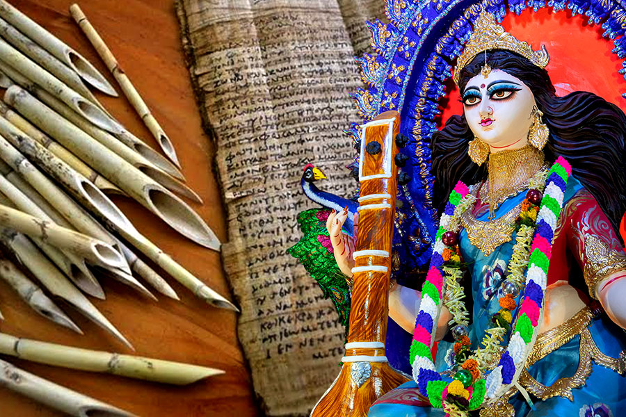 Feather pen likely to extinct shortly ahead of Saraswati Puja | Sangbad Pratidin