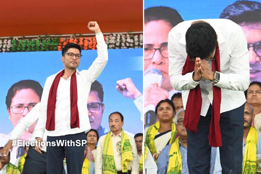 ‘আজ খুঁটিপুজো করলাম, বিসর্জন মে মাসের শেষে’, বিজেপিকে বিদায়ের বার্তা অভিষেক