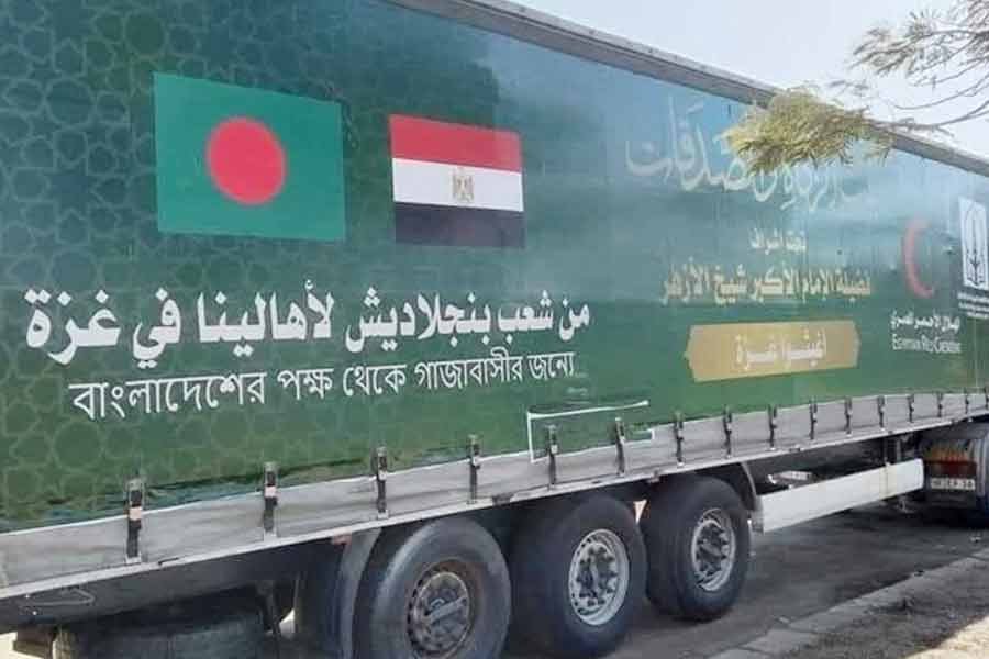 Bangladesh sends huge relief to Gaza