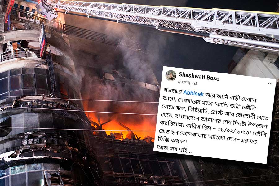 Kolkata residence recalls experience after Bangladesh restaurant caught fire