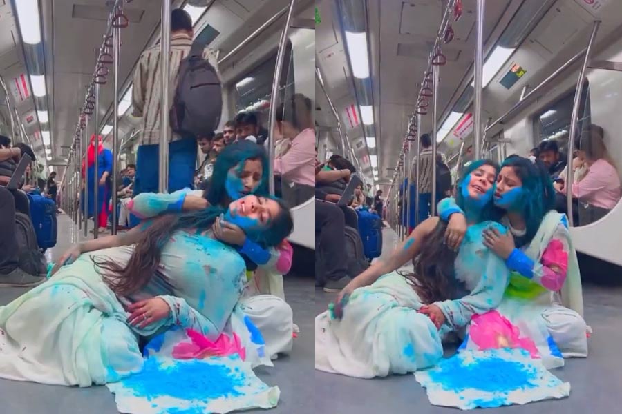 Delhi Metro responds after video of girls playing Holi goes viral