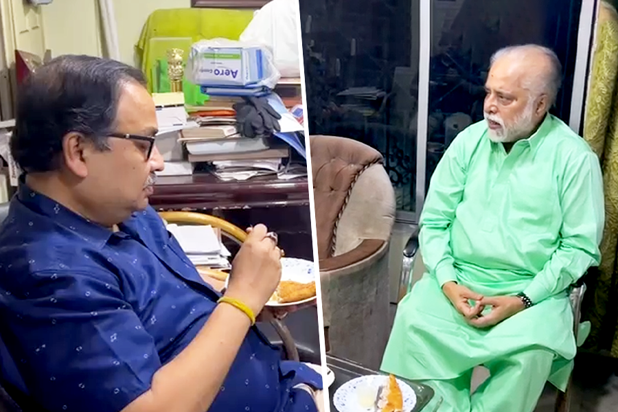 জলভরা সন্দেশেই মিটল ‘তিক্ততা’! ‘TMC একটাই পরিবার’, সুদীপের সঙ্গে সাক্ষাতের পর দাবি কুণালের