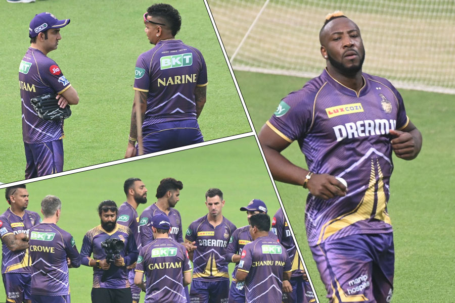 KKR stars Andre Russell and Sunil Narin joins practice