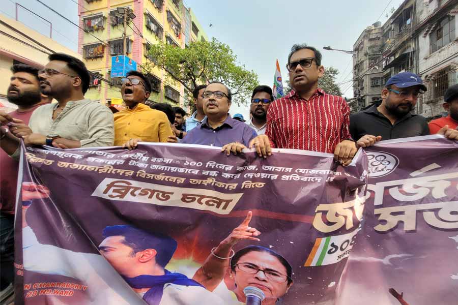 Kunal Ghosh takes part in TMC pre-Brigade rally in Kolkata