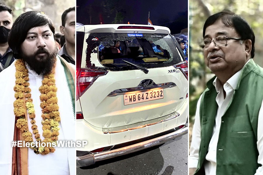 কোচবিহারে উদয়ন গুহর গাড়ি ভাঙচুর, হামলা! কাঠগড়ায় বিজেপি প্রার্থী নিশীথ
