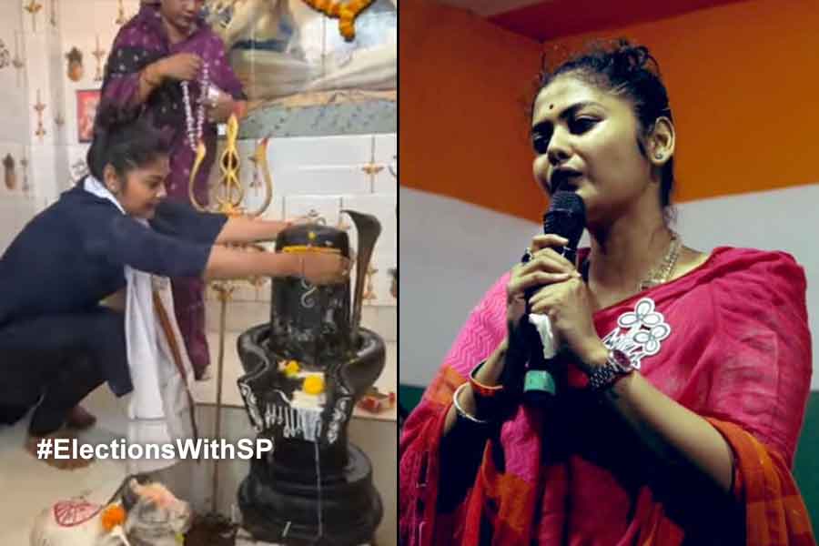 2024 Lok Sabha Election:TMC's star candidate Saayoni Ghosh started campaign by worship lord Shiva
