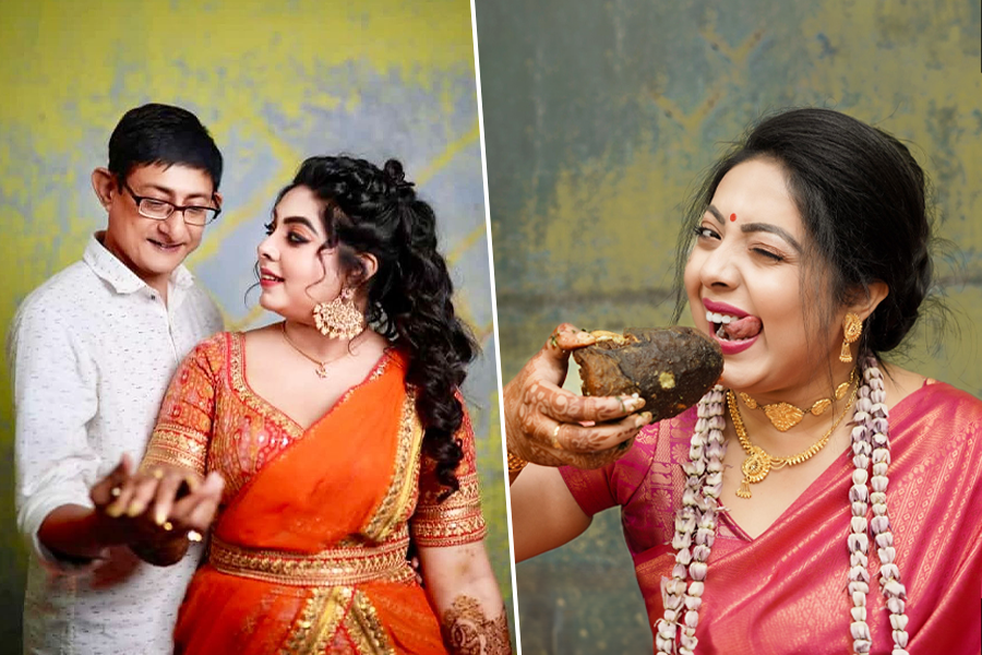 প্রেম-দুষ্টুমিতে আইবুড়ো ভাত, আদর মিশিয়ে হাতের মেহেন্দিতে কী লিখলেন কাঞ্চন-শ্রীময়ী?