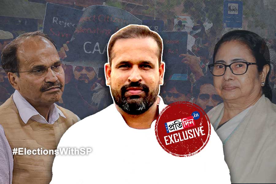 অধীরের ‘বাউন্সার’ থেকে ‘বহিরাগত’ তরজা, একান্ত সাক্ষাৎকারে চালিয়ে খেললেন ইউসুফ