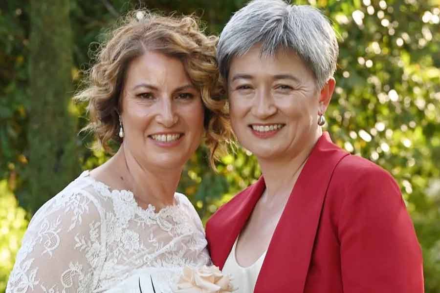 Australia foreign minister Penny Wong marries longtime partner