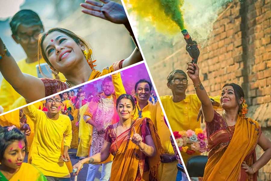 ইমনের বসন্ত উৎসবে রঙের মেলা, সুর মিশে গেল আবিরে, দেখুন অ্যালবাম