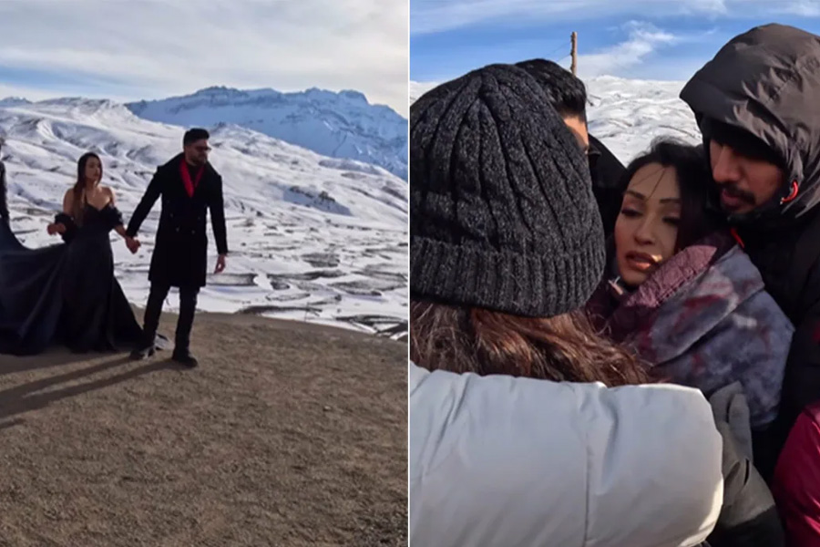 Influencer gets Hypothermia while pre wedding shoot in Himachal