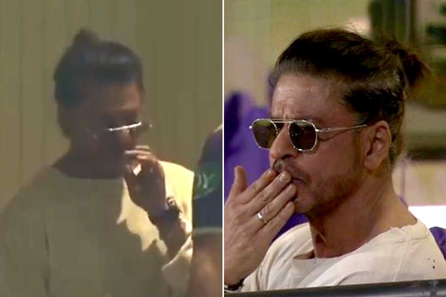 Video of Shah Rukh Khan smoking during KKR match goes viral