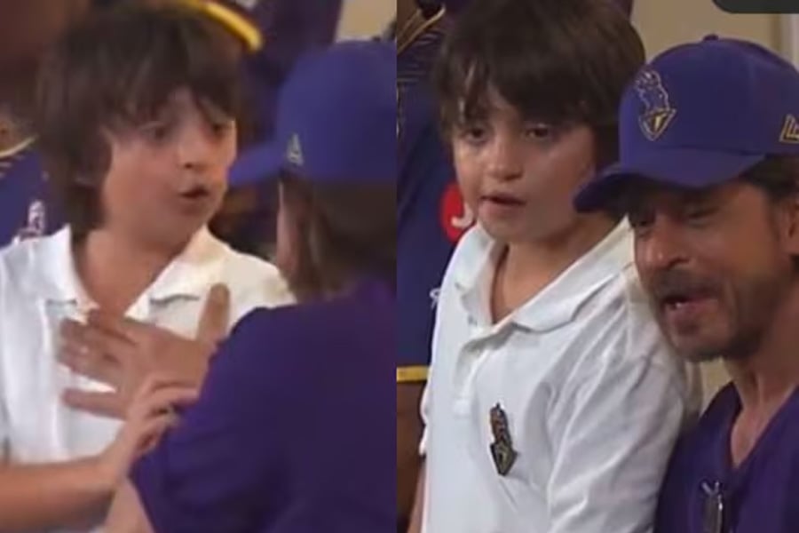 AbRam cutely scolds Shah Rukh Khan after he gets goofy with him