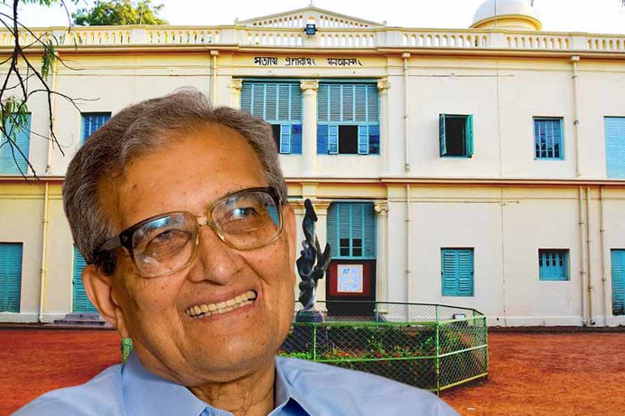 ‘প্রতীচী’র জমি জটিলতা মিটতেই বিশ্বভারতীর সঙ্গে তিক্ততার অবসান অমর্ত্যর