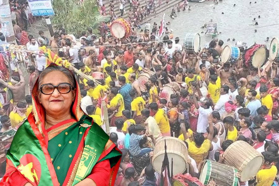 Motua people celebrate Baruni Utsav at Orajandi, Bangladesh by praying for PM Sheikh Hasina
