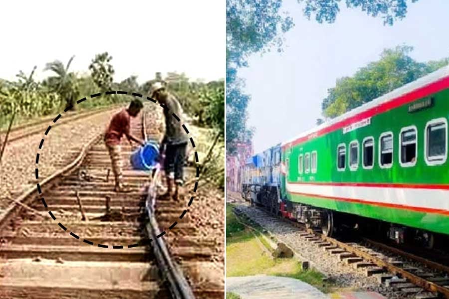 Dispute in rail line due to intense heat in Bangladesh