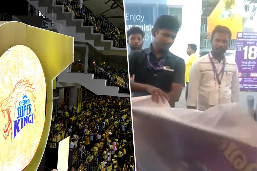 KKR fans stopped from carrying posters, banners at Chepauk stadium in IPL