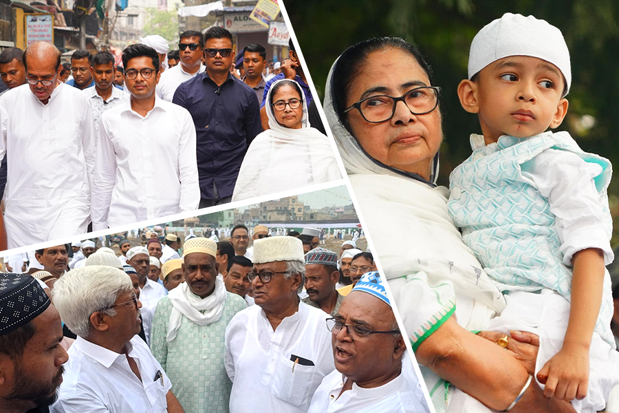 ইদের দিন জনসংযোগে তৃণমূল, পিছিয়ে নেই রাম-বাম
