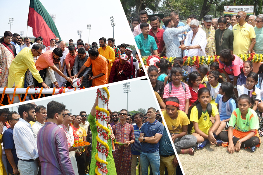 রীতি মেনেই পয়লা বৈশাখে বারপুজো গোটা ময়দানে, উৎসবের আমেজ মোহন-ইস্ট-ভবানীপুর ক্লাবে