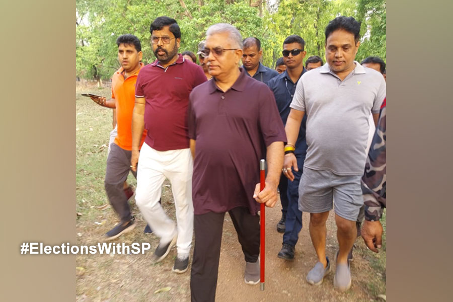 2024 Lok Sabha Election: Dilip Ghosh went for morning walk with stick, visited RSS camp at Durgapur