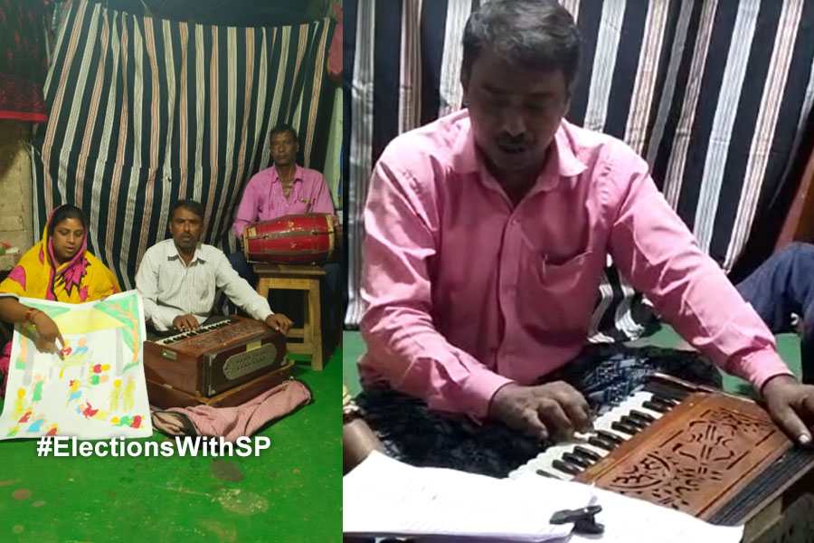 2024 Lok Sabha Election: Artist from Haldia makes song for election awarness
