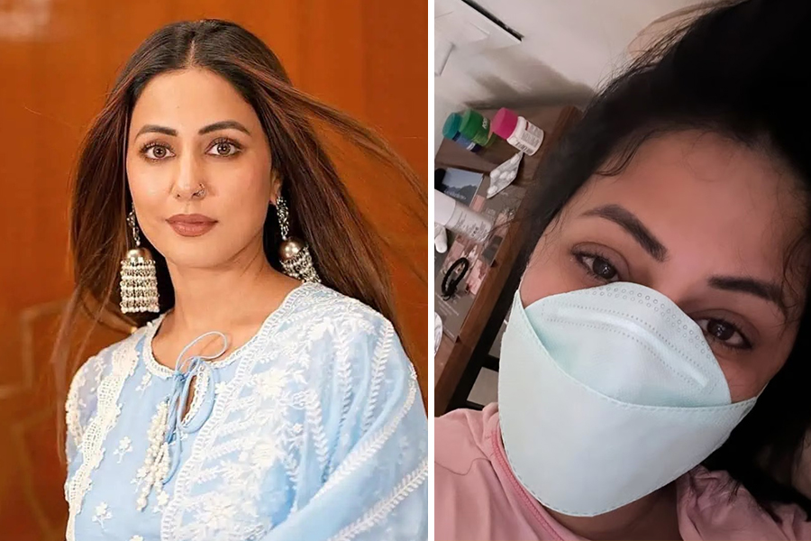 মুখে মাস্ক, চোখে হতাশা, আচমকা কী হল হিনা খানের? অভিনেত্রীর পোস্টে উদ্বিগ্ন অনুরাগীরা