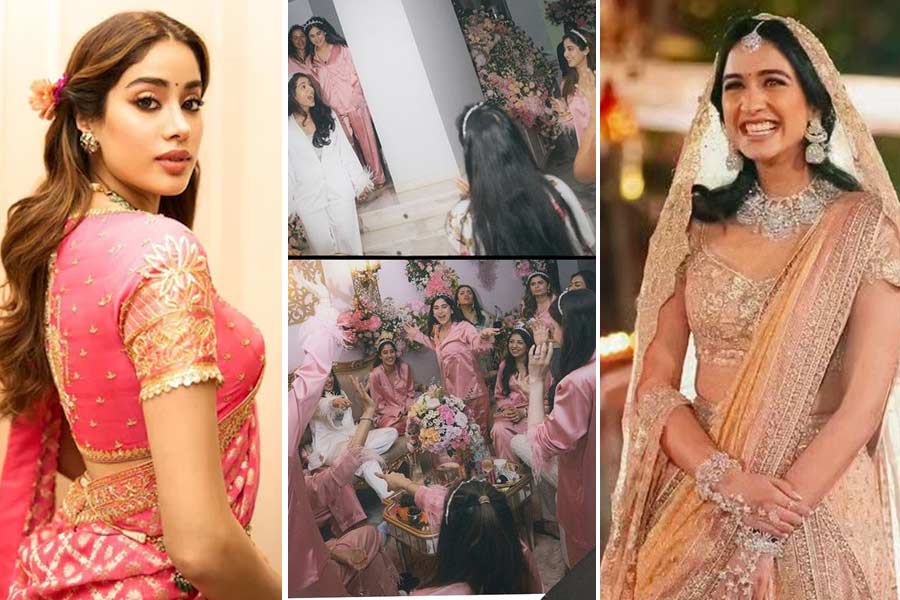 Janhvi Kapoor drops pictures from Radhika Merchant’s bridal shower