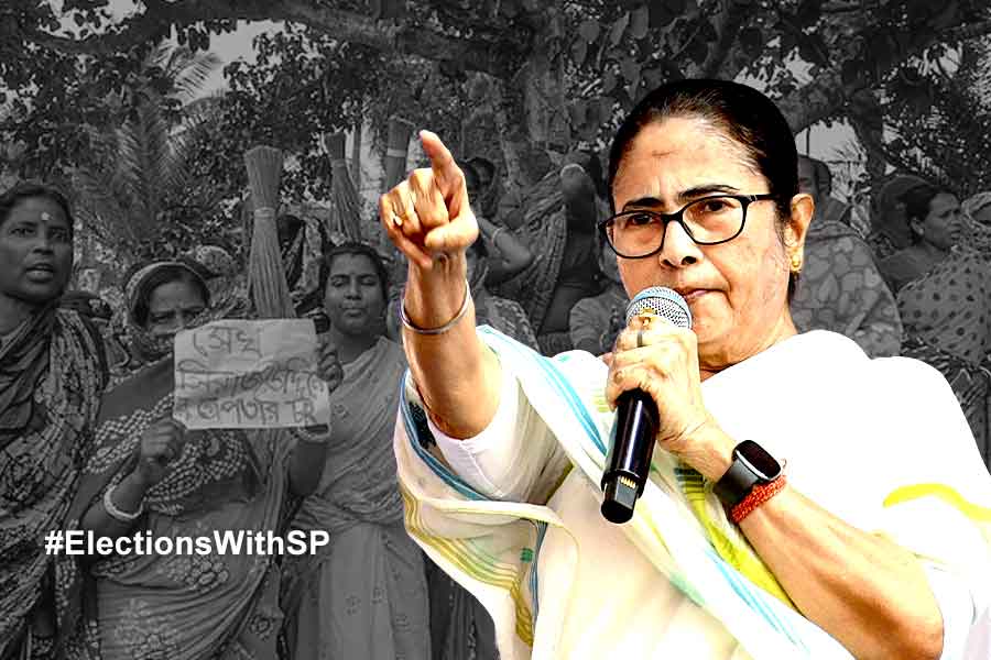 Mamata Banerjee slams BJP over Sandeshkhali issue