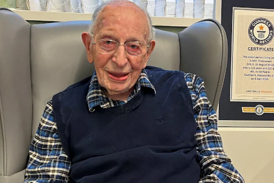 World's new oldest man reveals secret to his longevity