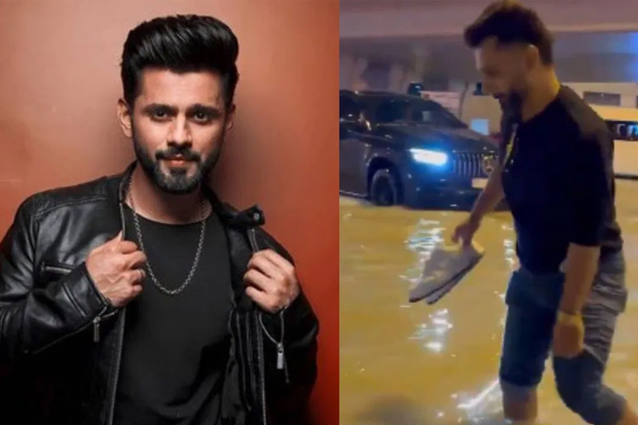 Singer Rahul Vaidya Wades Through Knee-Deep Water Amid Dubai Rains