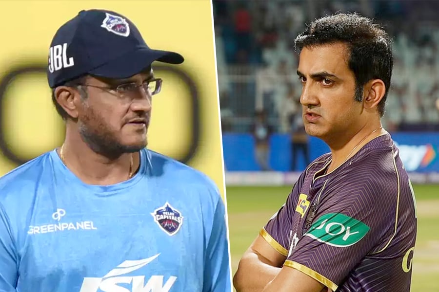Sourav Ganguly and Gautam Gambhir in different teams, will face each other in IPL match