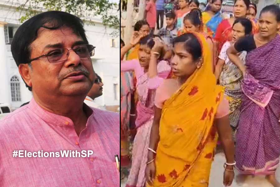 Lok Sabha Election 2024: Local women stage protest in front of minister Udayan Guha