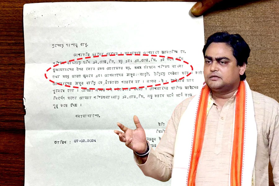 ‘এনআরসি-তে মুসলিমদের অত্যাচার করলে জ্বলবে ঠাকুরবাড়ি’, শান্তনুকে হুমকি চিঠি লস্করের!