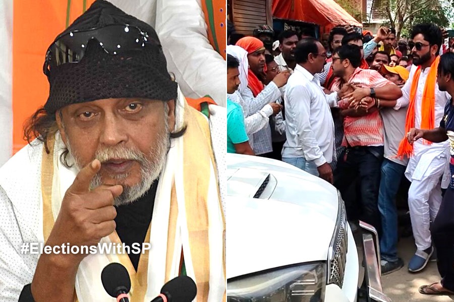 মিঠুনের রোড শোয়ে হাতাহাতি! তীব্র উত্তেজনা আসানসোলে
