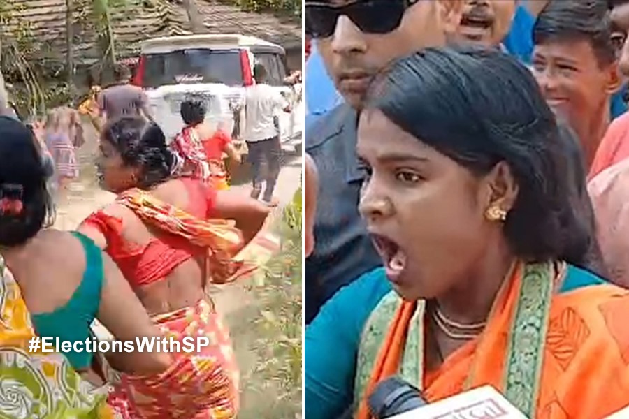 কেন্দ্রীয় নিরাপত্তা পাওয়ার পরই বিক্ষোভের মুখে রেখা পাত্র, লাঠিসোঁটা নিয়ে তাড়া মহিলাদের!