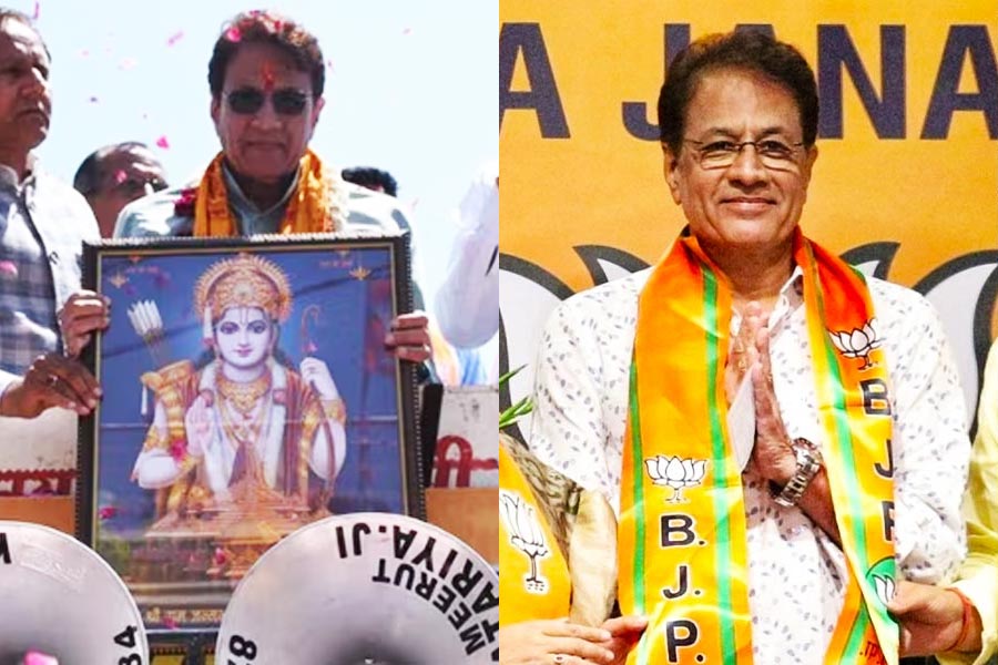 BJP candidate Arun Govil had to face 'go-back' slogans during campaign