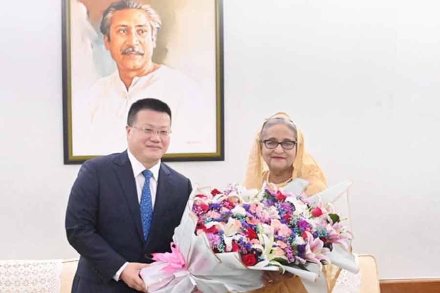 China envoy met Bangladesh PM Sheikh Hasina