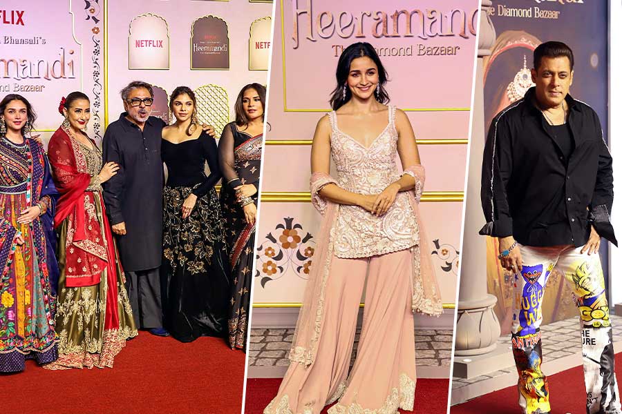 Unseen pictures from Sanjay Leela Bhansali's Heeramandi premiere