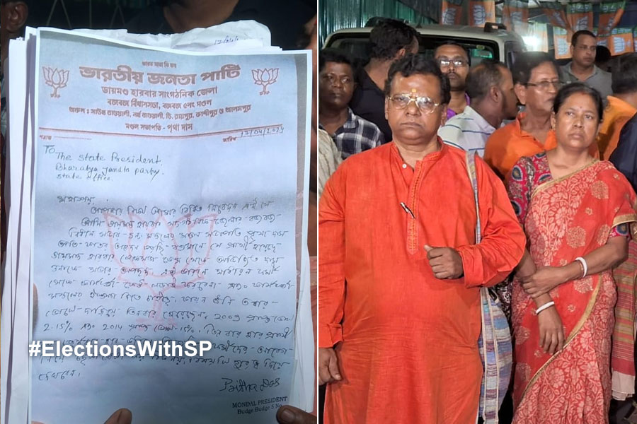 BJP workers of Diamond Harbour does not approve Lok Sabha candidate