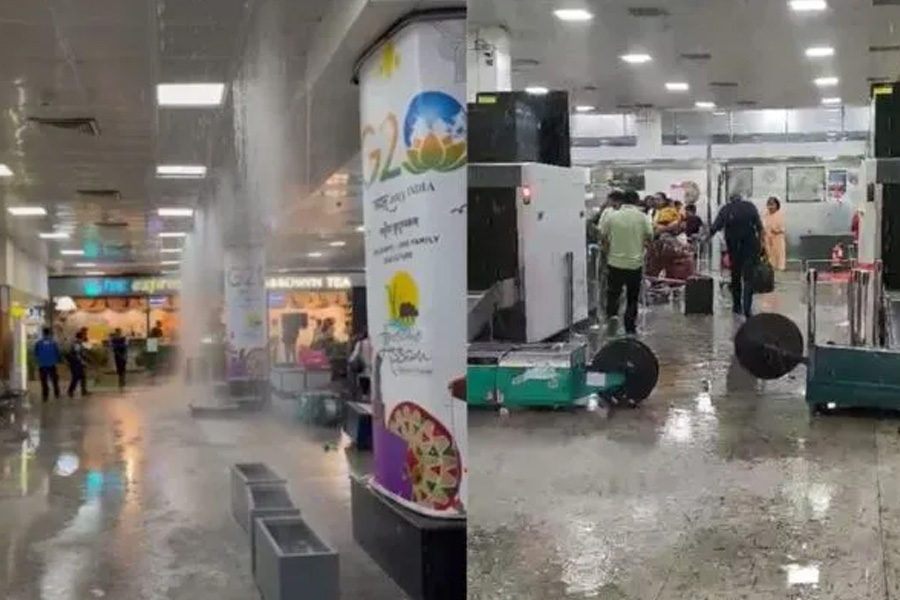 Guwahati Airport roof collapsed due to heavy rain, video viral