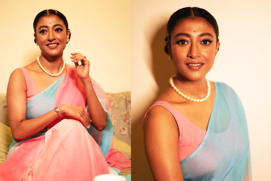 Poila Boishakh Fashion: Paoli Dam'd chic look in chiffon saree