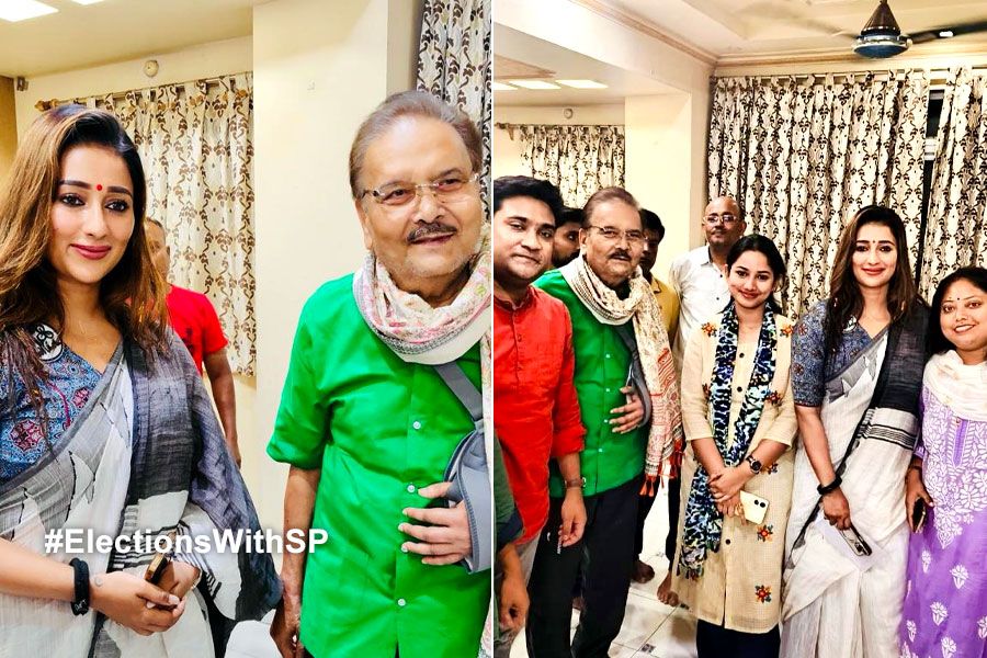 মদন মিত্রর বাড়িতে সায়ন্তিকা, উপনির্বাচনের ‘টিপস’ নিলেন বরানগরের তৃণমূল প্রার্থী?