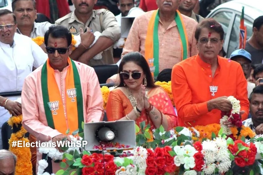 Deepika Chikhalia and Sunil Lahiri campaign for BJP candidate Arun Govil amid Lok Sabha Election 2024