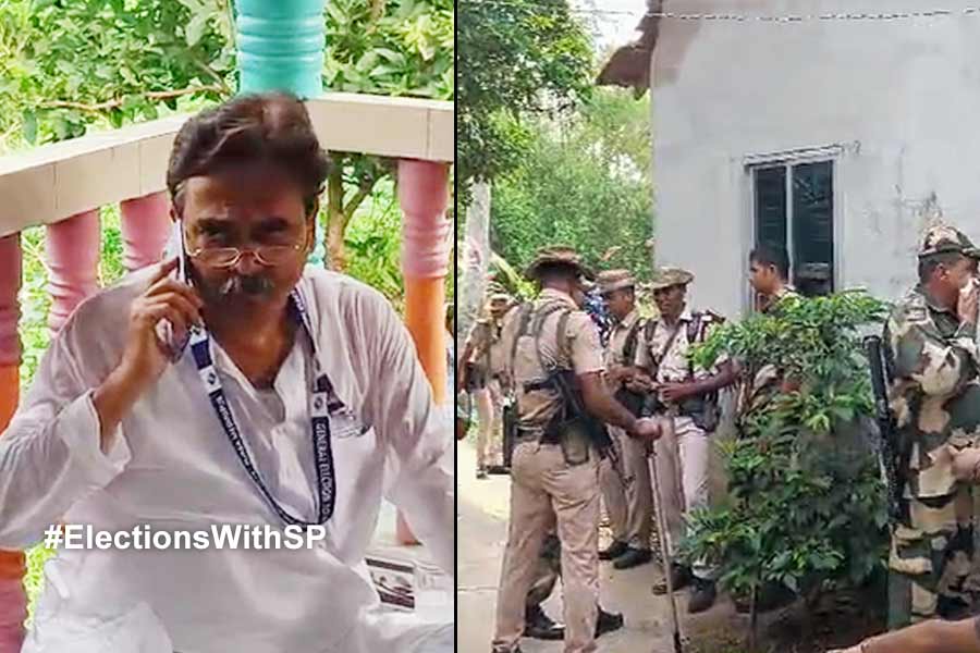 Tamluk Lok Sabha Election 2024: Abhijit Ganguly protests police raid on missing BJP leader's house