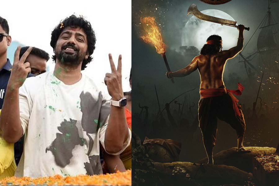 এলোমেলো লম্বা চুলে প্রচারে দেব, ভোটের পর ‘রঘু ডাকাত’ হয়ে ফিরছেন?