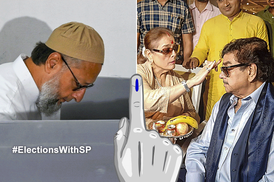 চতুর্থ দফায় ভোটদান কানহাইয়া কুমার, ওয়েইসির, গণতন্ত্রের উৎসবের নানা মুহূর্ত