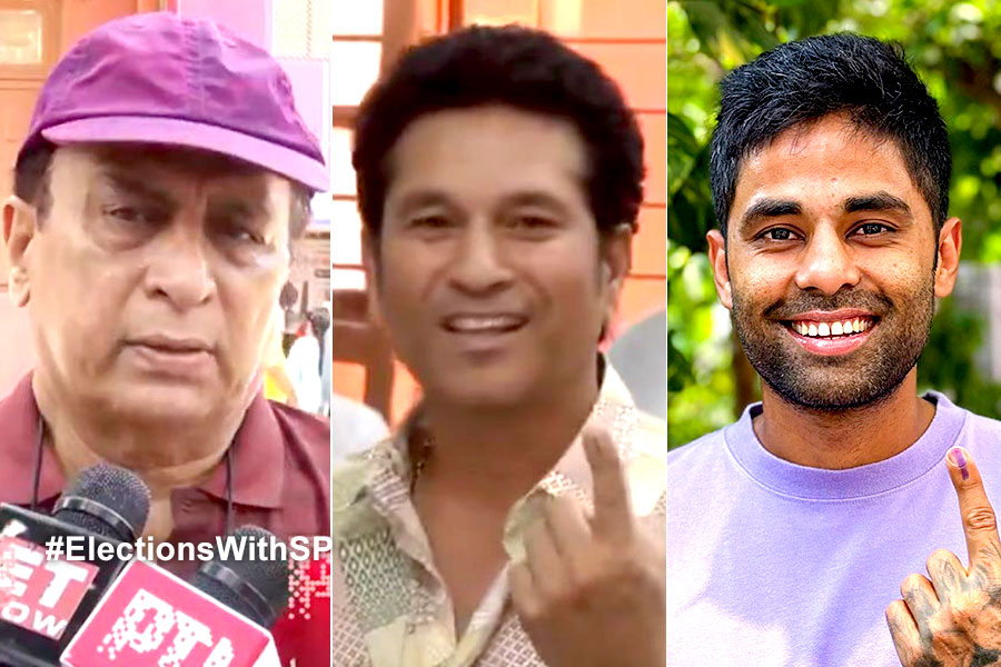 Indian cricketers cast vote in Lok Sabha election