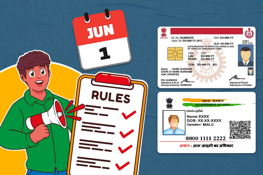 Rules changing from June 1: driving license to Aadhar